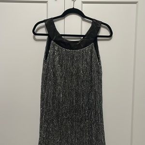 Enfocus petite size 8P shimmer silver dress